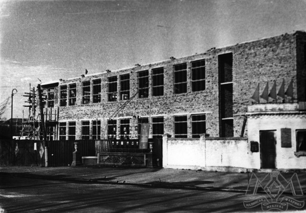 The construction of a new production building in 1969 - Malyn furniture factory, PE